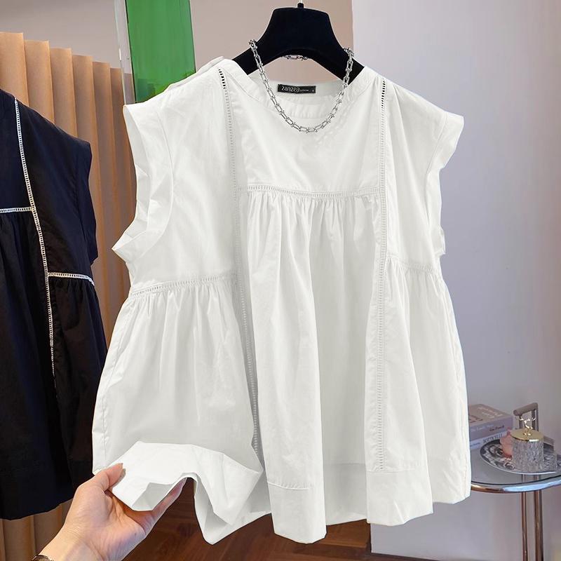 ZANZEA Женская повседневная блузка с круглым вырезом, свободная, летняя, без рукавов XL белый
ZANZEA Женская повседневная блузка с круглым вырезом, свободная, летняя, без рукавов XL белый