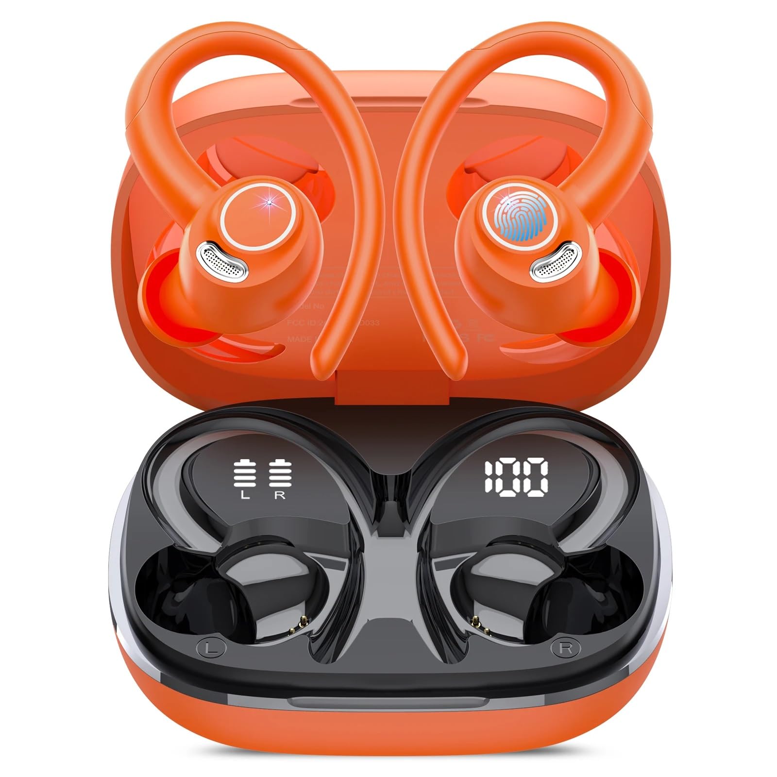 Wireless headphones, ear-hook style, instant connection, no earplugs needed, sound leakage suppression, wireless headphones, wireless earphones
Wireless headphones, ear-hook style, instant connection, no earplugs needed, sound leakage suppression, wireless headphones, wireless earphones