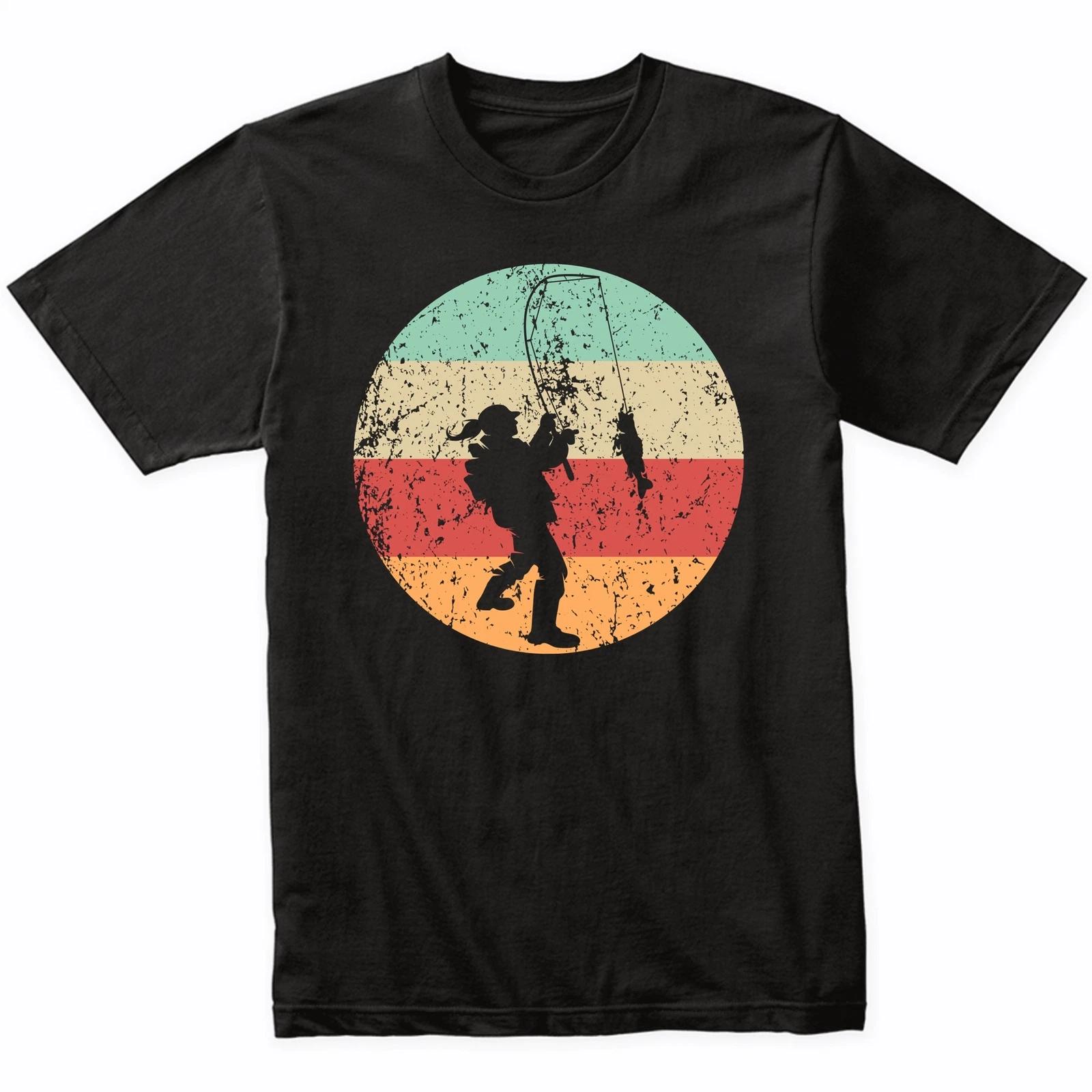 Retro Fisherwoman Female Athlete Fishing Girls Sports T-Shirt (Retro Colors) S
Retro Fisherwoman Female Athlete Fishing Girls Sports T-Shirt (Retro Colors) S
