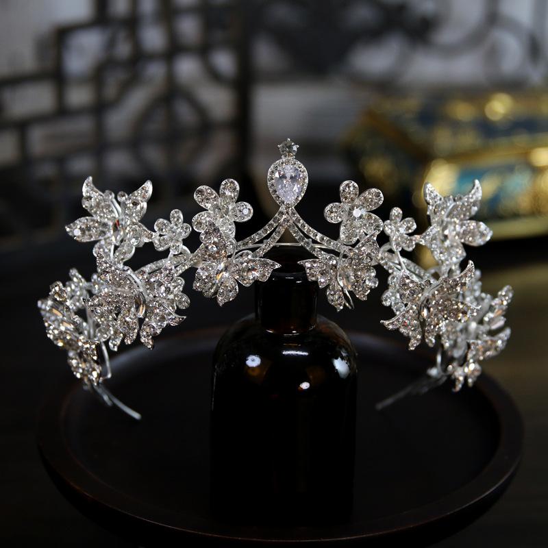 European Style New Style Simple and Elegant Butterfly Bride Wedding Crown Tiara Crown Tiara Hair Accessories
European Style New Style Simple and Elegant Butterfly Bride Wedding Crown Tiara Crown Tiara Hair Accessories