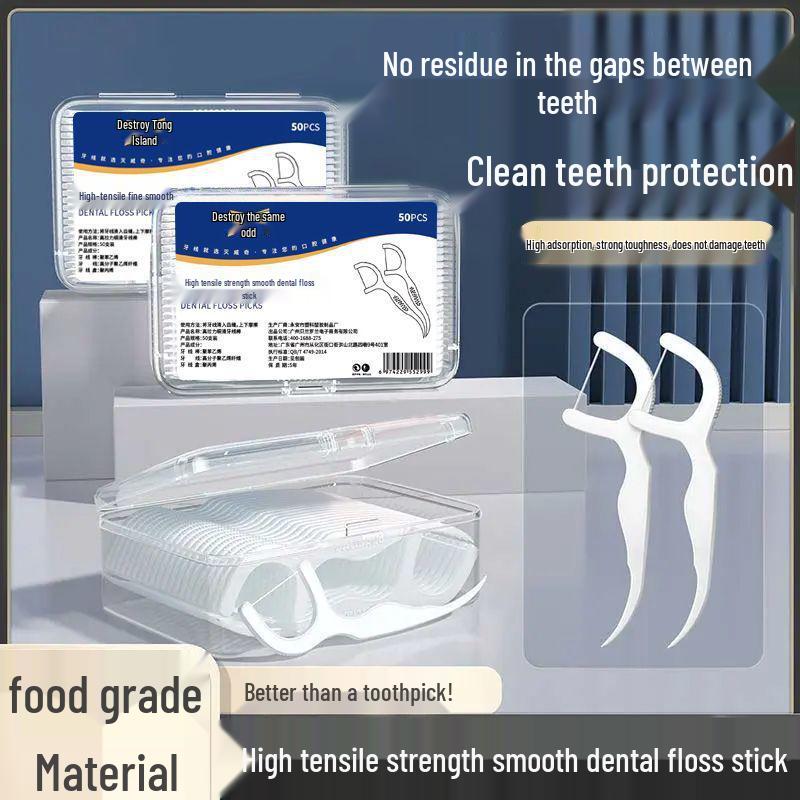 High-Grade Dental Floss Picks - Portable Boxed Family Pack for Adults
High-Grade Dental Floss Picks - Portable Boxed Family Pack for Adults