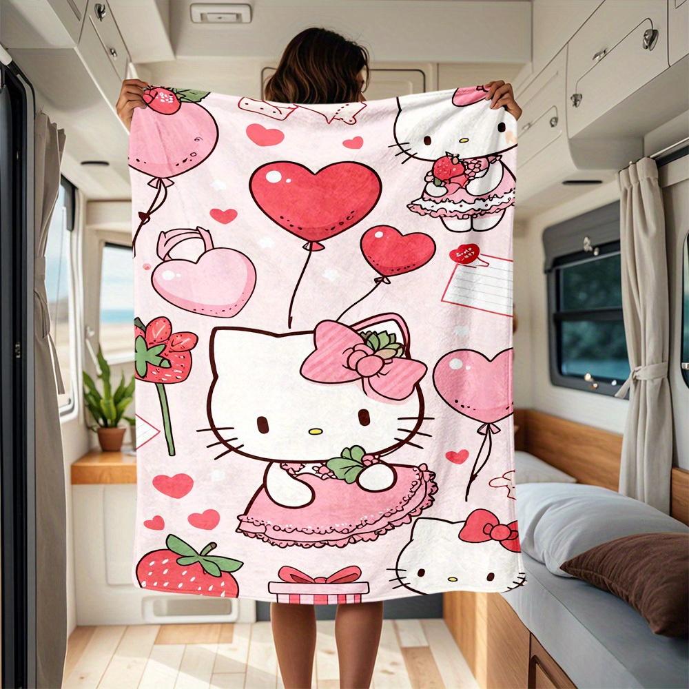 1pc HelloKitty, Strawberry, Hearts RV Blanket, Digital Printed Flannel Blanket, Multi-Purpose Four Seasons Hypoallergenic Quilt for Sofa, Be 130x150cm
1pc HelloKitty, Strawberry, Hearts RV Blanket, Digital Printed Flannel Blanket, Multi-Purpose Four Seasons Hypoallergenic Quilt for Sofa, Be 130x150cm