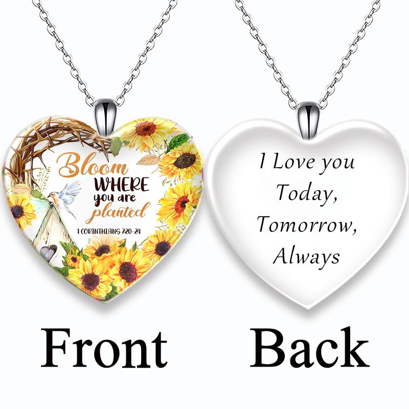 Мужская и женская модная бижутерия, подвеска с кристаллами любви, ожерелье, ожерелье с подсолнечником
Мужская и женская модная бижутерия, подвеска с кристаллами любви, ожерелье, ожерелье с подсолнечником