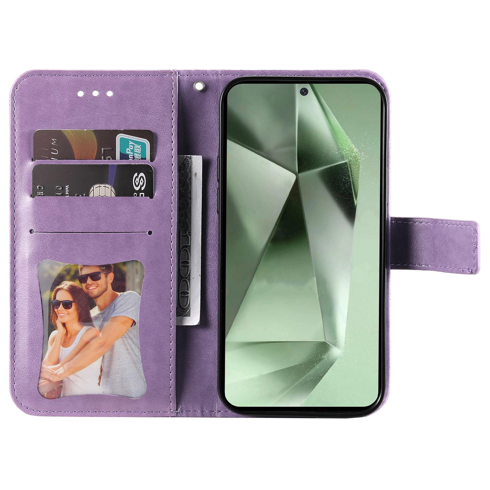 For Samsung Galaxy S24 FE Case Floral Pattern PU Leather Wallet Stand Phone Cover Purple
For Samsung Galaxy S24 FE Case Floral Pattern PU Leather Wallet Stand Phone Cover Purple