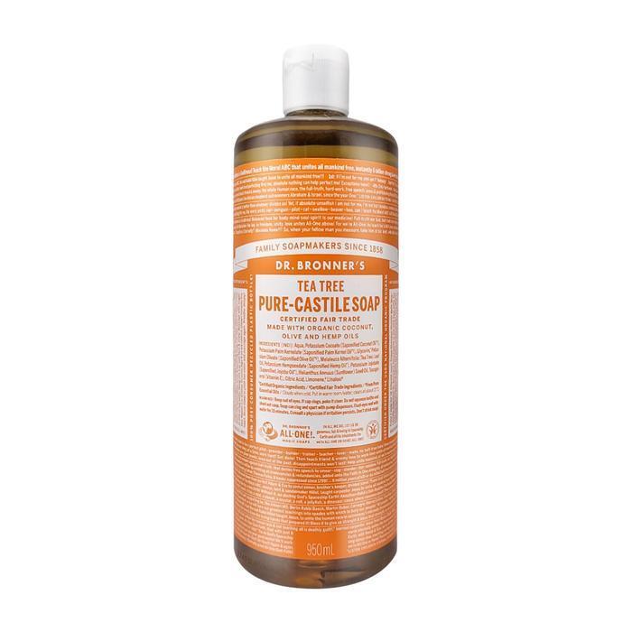 Dr. Bronner s Tea Tree Pure Castile Soap Woody Scent 950ml All-in-One Body Wash 1 Ss (42287341) 1 piece
Dr. Bronner s Tea Tree Pure Castile Soap Woody Scent 950ml All-in-One Body Wash 1 Ss (42287341) 1 piece