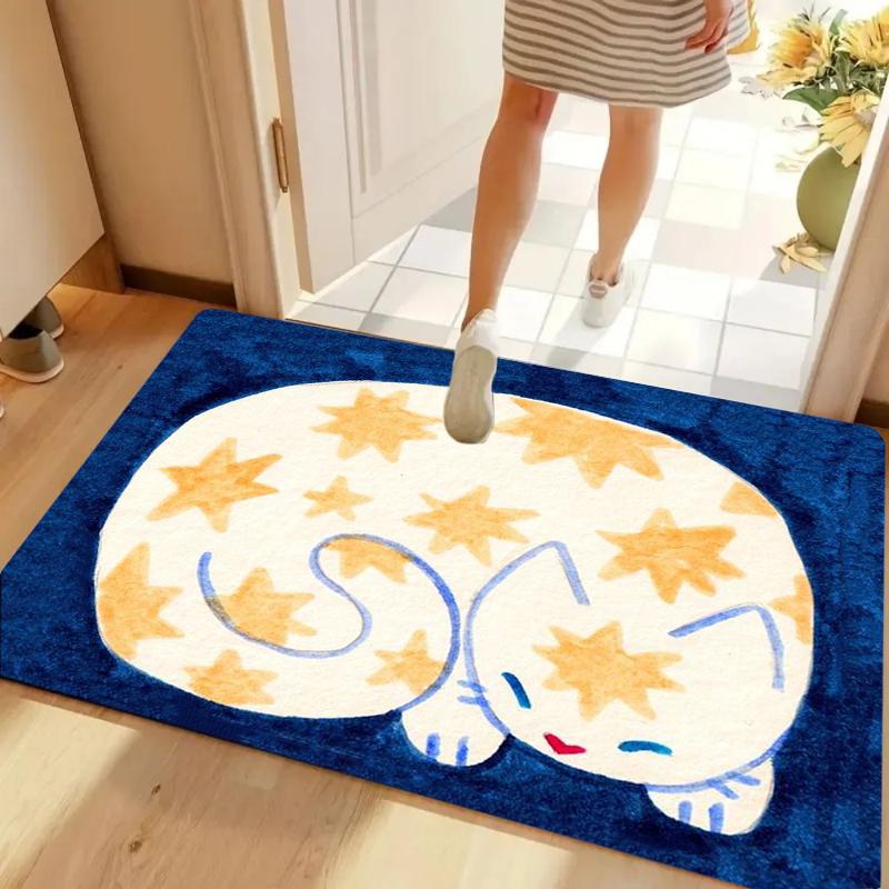 Illustration Style Kitten Door Mat Cute Artistic Cartoon Printed Carpet Living Room Bedroom Farmhouse Decoration Carpet 40cm x 60cm
Illustration Style Kitten Door Mat Cute Artistic Cartoon Printed Carpet Living Room Bedroom Farmhouse Decoration Carpet 40cm x 60cm