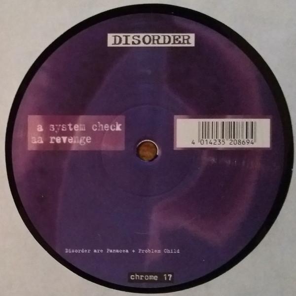 12inch Record DISORDER - Revenge / System Check CHROME17 Position Chrome 1997 Germany Dance & Electronica Used
12inch Record DISORDER - Revenge / System Check CHROME17 Position Chrome 1997 Germany Dance & Electronica Used