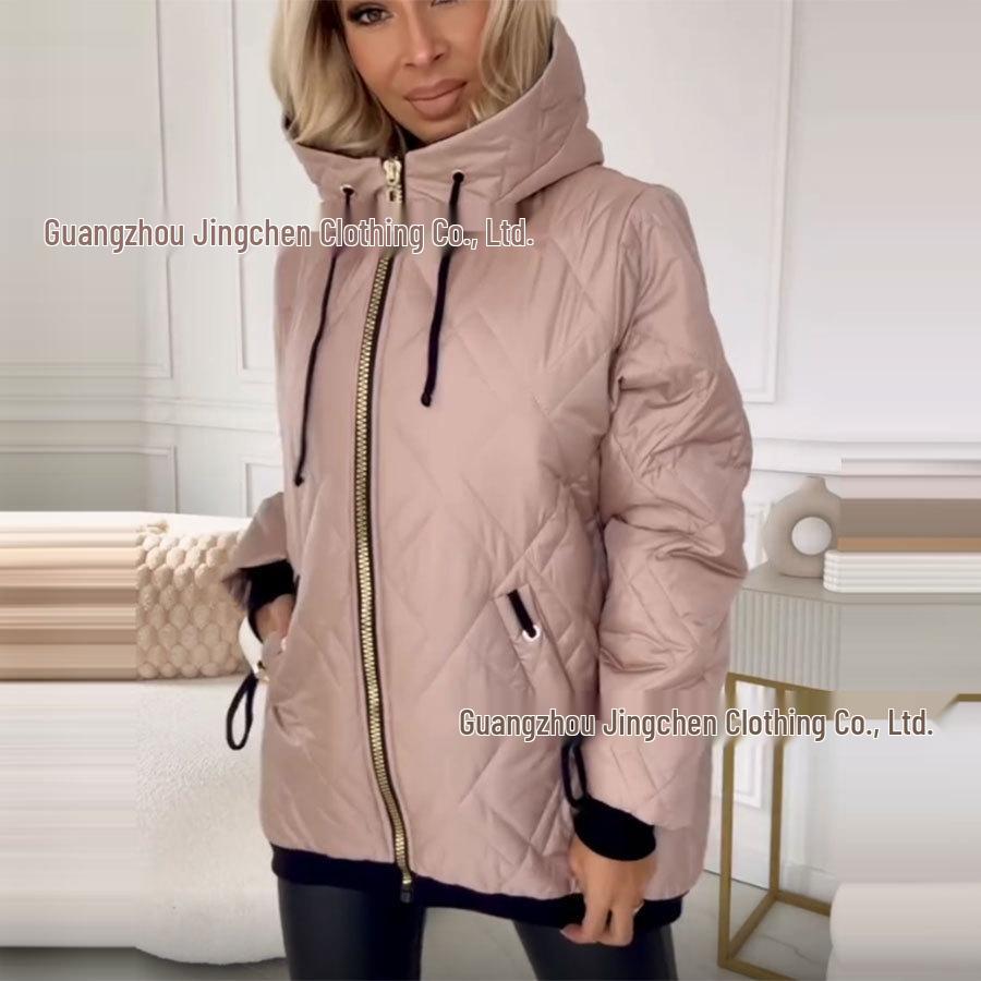 2026 Autumn/Winter Women s Casual Hooded Cotton-Padded Jacket - Solid Color Fashion A рожевий
2026 Autumn/Winter Women s Casual Hooded Cotton-Padded Jacket - Solid Color Fashion A рожевий