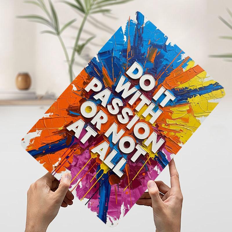 Do It With Passion Artwork Tinplate Poster Customized Wall Art Vintage Retro Metal Signs for Bedroom Decoration Room Decor Men 7.9x11.8In(20x30cm)
Do It With Passion Artwork Tinplate Poster Customized Wall Art Vintage Retro Metal Signs for Bedroom Decoration Room Decor Men 7.9x11.8In(20x30cm)