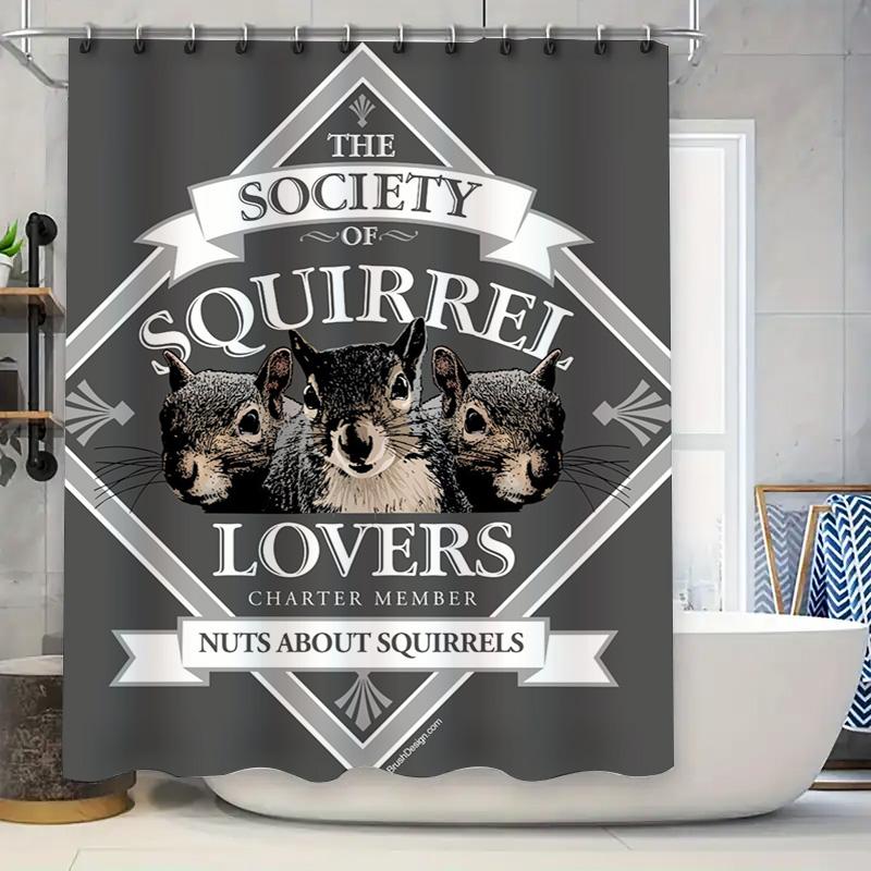 Squirrels Shower Curtain Society Of Squirrel Lovers Nut About Squirrels Animal Print Decorative Bathroom Shower Curtains For Hom W60H190(CM)-1 Pcs
Squirrels Shower Curtain Society Of Squirrel Lovers Nut About Squirrels Animal Print Decorative Bathroom Shower Curtains For Hom W60H190(CM)-1 Pcs