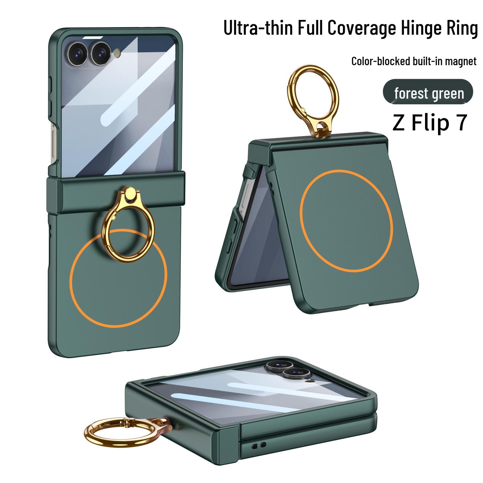 Samsung Z Flip7 Ultra-Thin Folding Phone Case with Hinge Protection, Fashion Magnetic Ring & Wireless Charging Compatibility SM-Flip7
Samsung Z Flip7 Ultra-Thin Folding Phone Case with Hinge Protection, Fashion Magnetic Ring & Wireless Charging Compatibility SM-Flip7