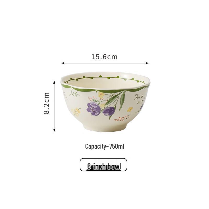 Elegant Tulip Ceramic Noodle Bowl
Elegant Tulip Ceramic Noodle Bowl