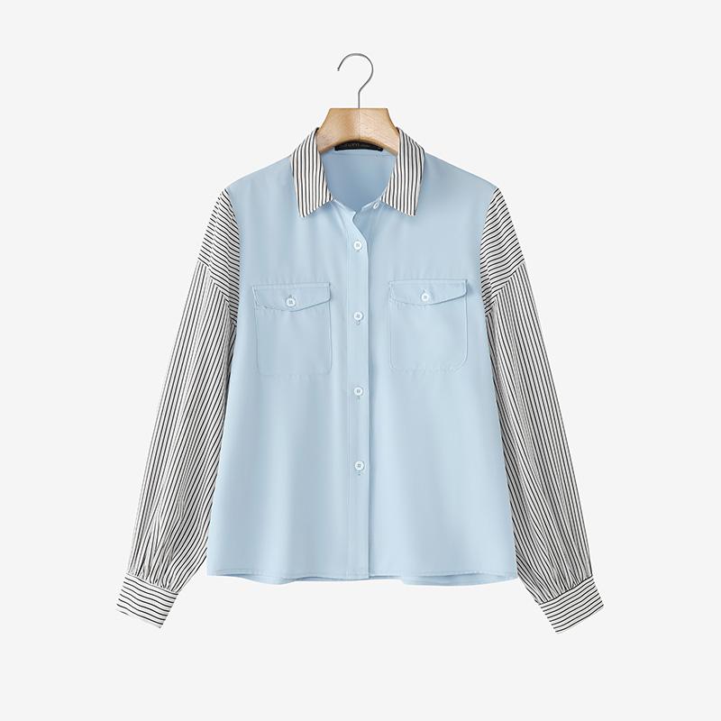 ZANZEA Women Stripe Splice Long Sleeve Loose Casual Blouse S
ZANZEA Women Stripe Splice Long Sleeve Loose Casual Blouse S