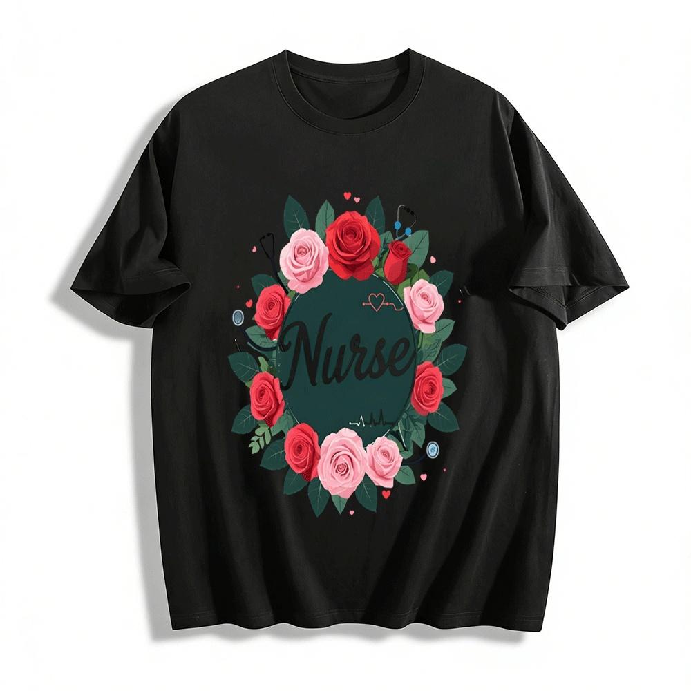 Nurse Floral Print Casual T-shirt For Medical Worker Nurse Day Gift Pure cotton T-shirt XXS
Nurse Floral Print Casual T-shirt For Medical Worker Nurse Day Gift Pure cotton T-shirt XXS
