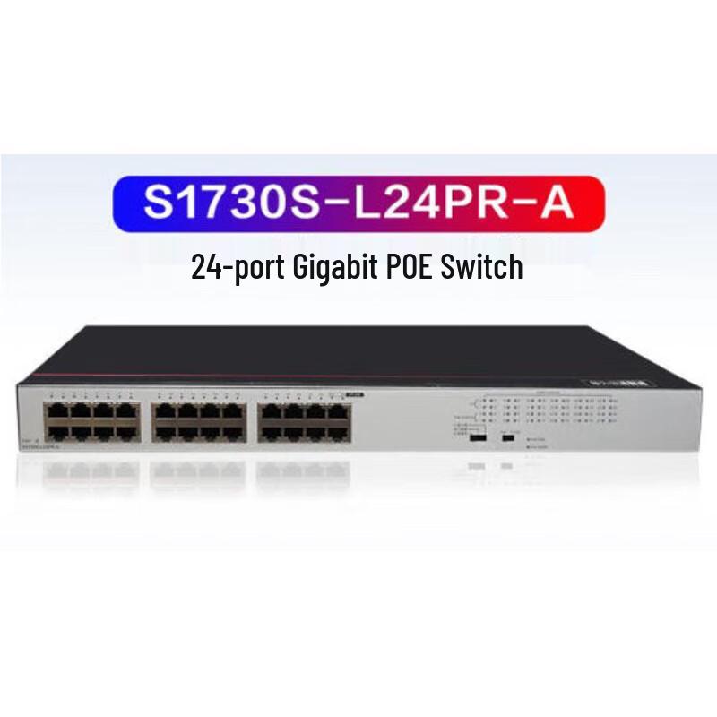 Huawei S1730S-L24PR-A 24-Port Gigabit POE Unmanaged Ethernet Switch
Huawei S1730S-L24PR-A 24-Port Gigabit POE Unmanaged Ethernet Switch