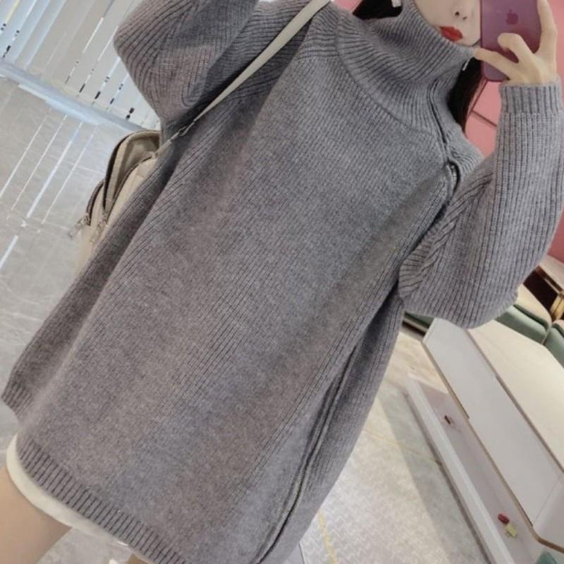 Свитер женский верхняя одежда ленивый ветер однотонный мягкий липкий свободный высокий воротник вязаный кардиган куртка женская прилив One size серый
Свитер женский верхняя одежда ленивый ветер однотонный мягкий липкий свободный высокий воротник вязаный кардиган куртка женская прилив One size серый