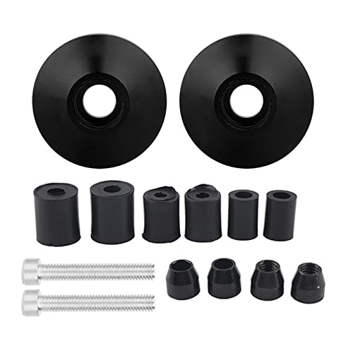 Pair of Motorcycle Bar Ends, Universal CNC Aluminum Alloy Motor Bike Handlebar Grips Caps Handlebar Ends Wader Plugs Black
Pair of Motorcycle Bar Ends, Universal CNC Aluminum Alloy Motor Bike Handlebar Grips Caps Handlebar Ends Wader Plugs Black