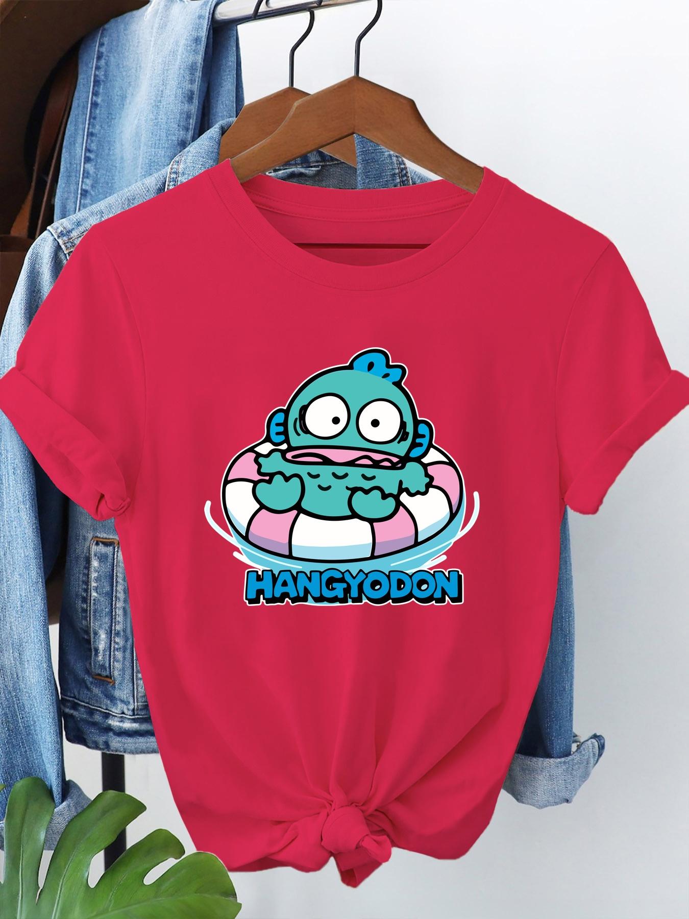 Women S HANGYODON Graphic T-Shirt Casual Crew Neck Short Sleeve Tee with Playful Green Character Design Playful Print Trendy S
Women S HANGYODON Graphic T-Shirt Casual Crew Neck Short Sleeve Tee with Playful Green Character Design Playful Print Trendy S