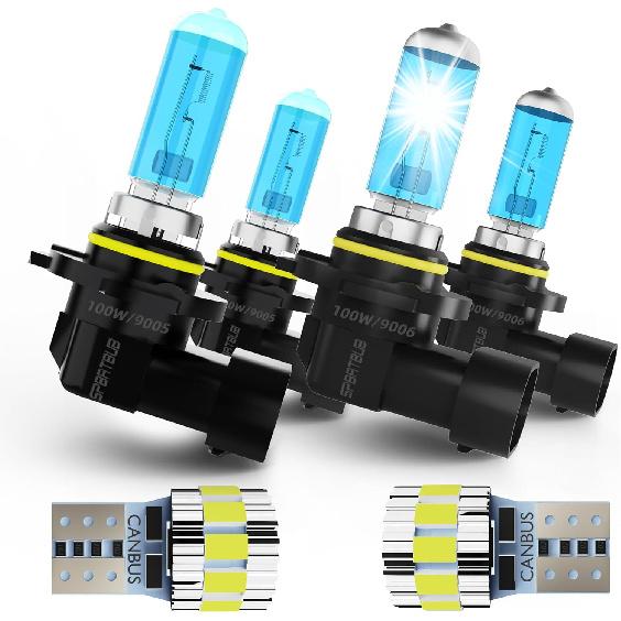 Headlight Bulbs Compatible With Toyota Tacoma 2012-2014 halogen Front Bulb Combo, 9003/H4 High/Low Beam + H11 Fog Lights + T10 License Plate Lights, 1993-1995 & 2001-2006 Com
Headlight Bulbs Compatible With Toyota Tacoma 2012-2014 halogen Front Bulb Combo, 9003/H4 High/Low Beam + H11 Fog Lights + T10 License Plate Lights, 1993-1995 & 2001-2006 Com