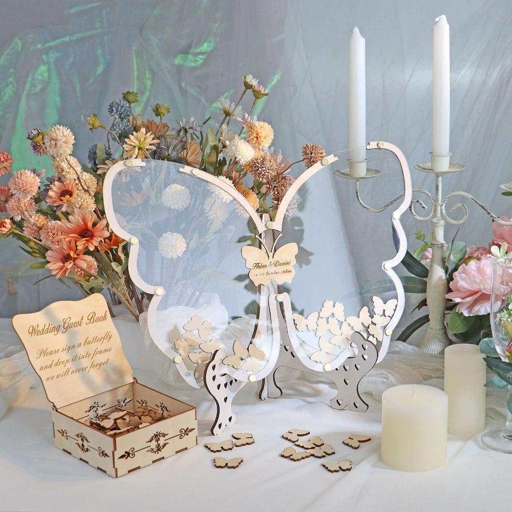 Wooden Wedding Guest Book Custom Name Wedding Message Board Birthday Party Decoration Butterfly
Wooden Wedding Guest Book Custom Name Wedding Message Board Birthday Party Decoration Butterfly