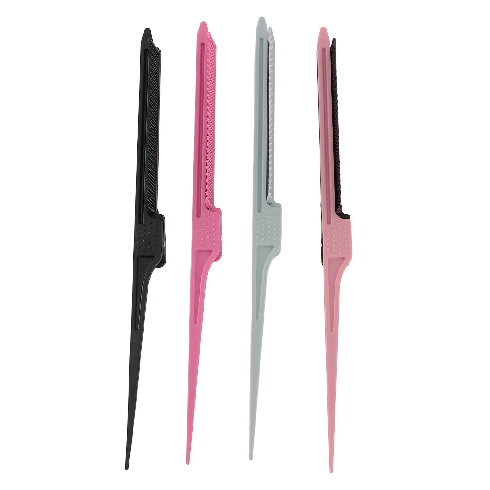 4 Color Rat Tail Highlights Comb with Hair Clip Hair Dyeing Barber Comb Perm Partition Clip Hair Styling Teasing Comb
4 Color Rat Tail Highlights Comb with Hair Clip Hair Dyeing Barber Comb Perm Partition Clip Hair Styling Teasing Comb