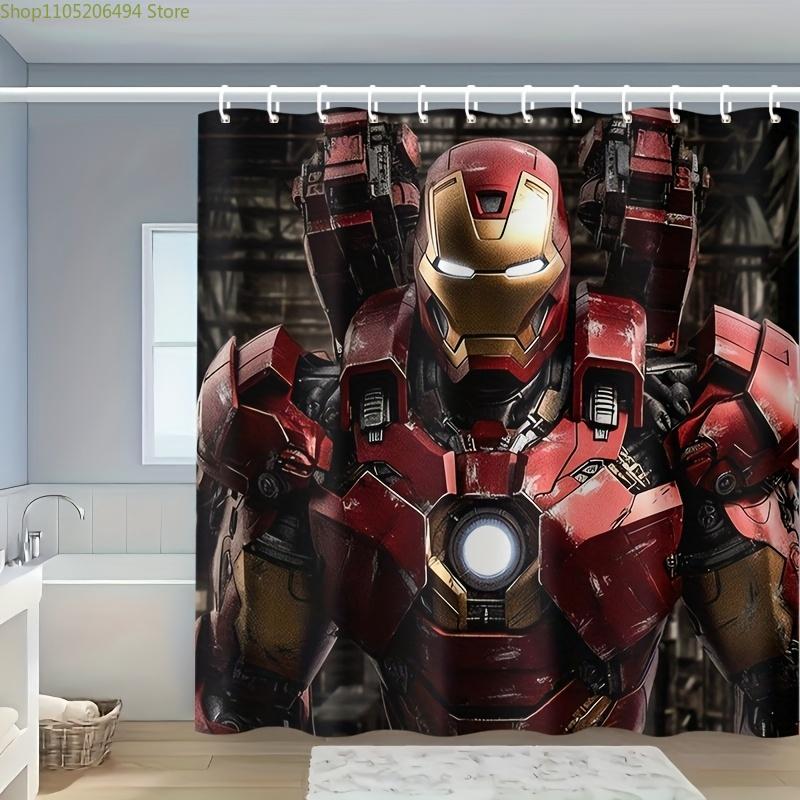 1pc Superhero Shower Curtain - Polyester, Red & Golden, Includes 12 Hooks, Ideal for Home & Hotel Bathrooms, Machine Washable, 90x180cm
1pc Superhero Shower Curtain - Polyester, Red & Golden, Includes 12 Hooks, Ideal for Home & Hotel Bathrooms, Machine Washable, 90x180cm