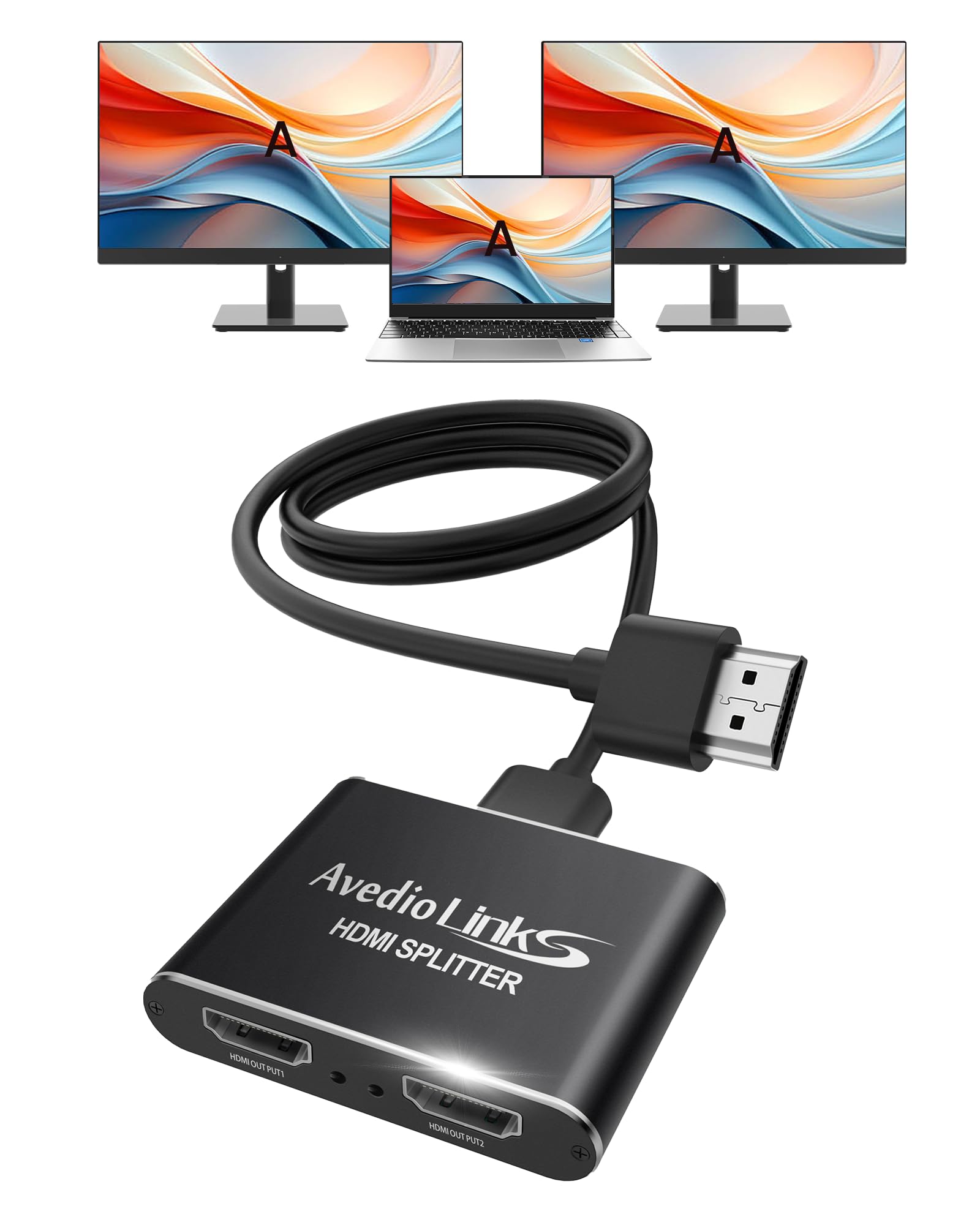 avedio links 4K60Hz HDMI 1 2 simultaneous 2 screens HDMI aluminum cable HDR operation expansion mode not supported splitter, input, outputs, output, чорний
avedio links 4K60Hz HDMI 1 2 simultaneous 2 screens HDMI aluminum cable HDR operation expansion mode not supported splitter, input, outputs, output, чорний