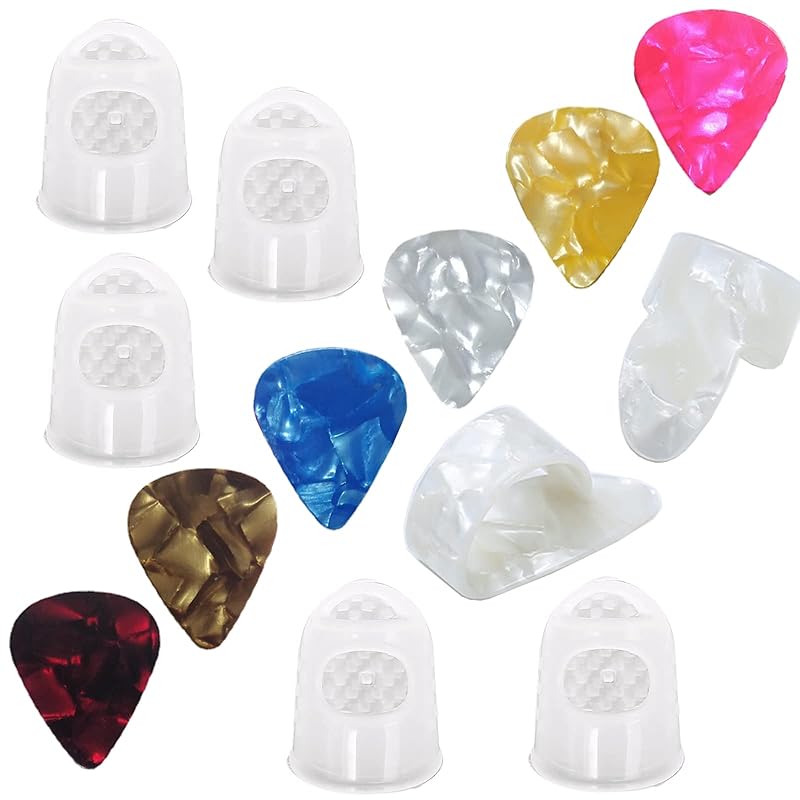 D.SigiYa pick set guitar pick ( celluloid 6 thickness variations 6 pieces set ) thumb pick ×1 piece finger pick finger cot ×5 pieces guitar For
D.SigiYa pick set guitar pick ( celluloid 6 thickness variations 6 pieces set ) thumb pick ×1 piece finger pick finger cot ×5 pieces guitar For