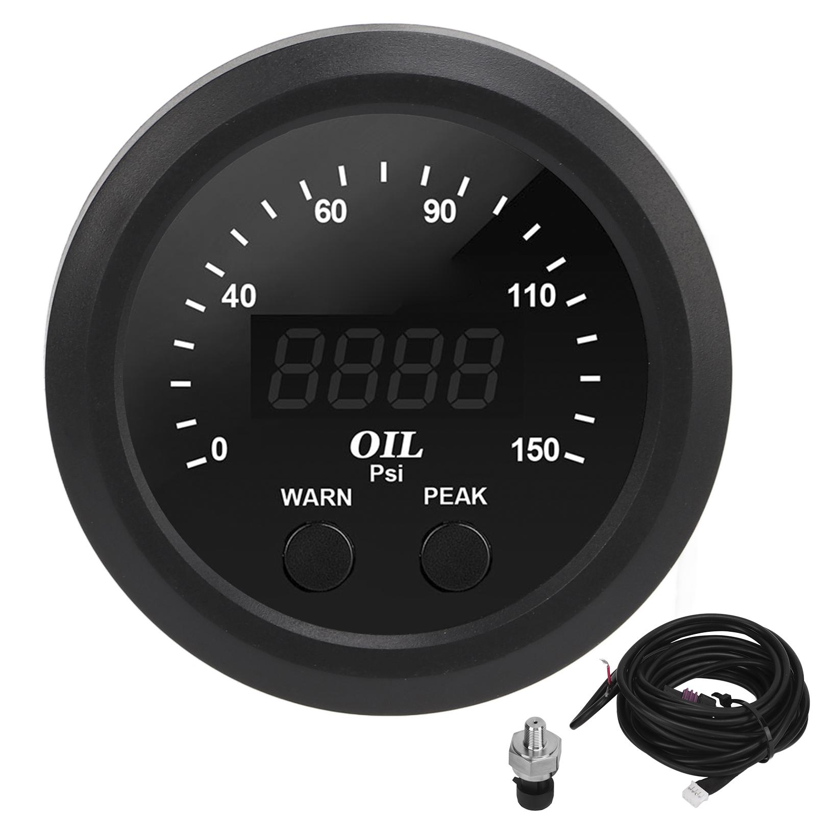 Oil Pressure Gauge Car Modification Ultraslim 2116in 52mm 150PSI Red LED White Background Oil
Oil Pressure Gauge Car Modification Ultraslim 2116in 52mm 150PSI Red LED White Background Oil