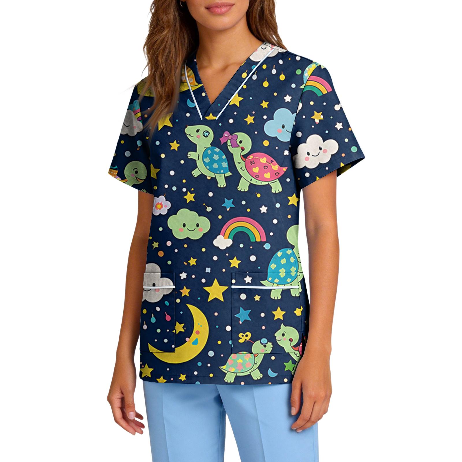 Women s Stretch Quick-Dry V-Neck Short Sleeve Workwear Top with Animal Print & Pockets XL жовтий
Women s Stretch Quick-Dry V-Neck Short Sleeve Workwear Top with Animal Print & Pockets XL жовтий