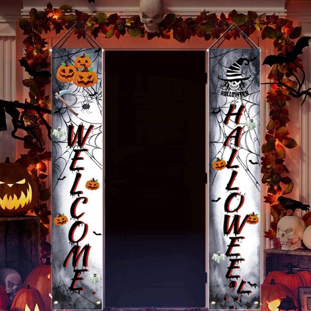 Oxford Halloween Door Banner Pumpkin/Ghost/Skull Door Frame Hanging Flag Ghost Festival
Oxford Halloween Door Banner Pumpkin/Ghost/Skull Door Frame Hanging Flag Ghost Festival