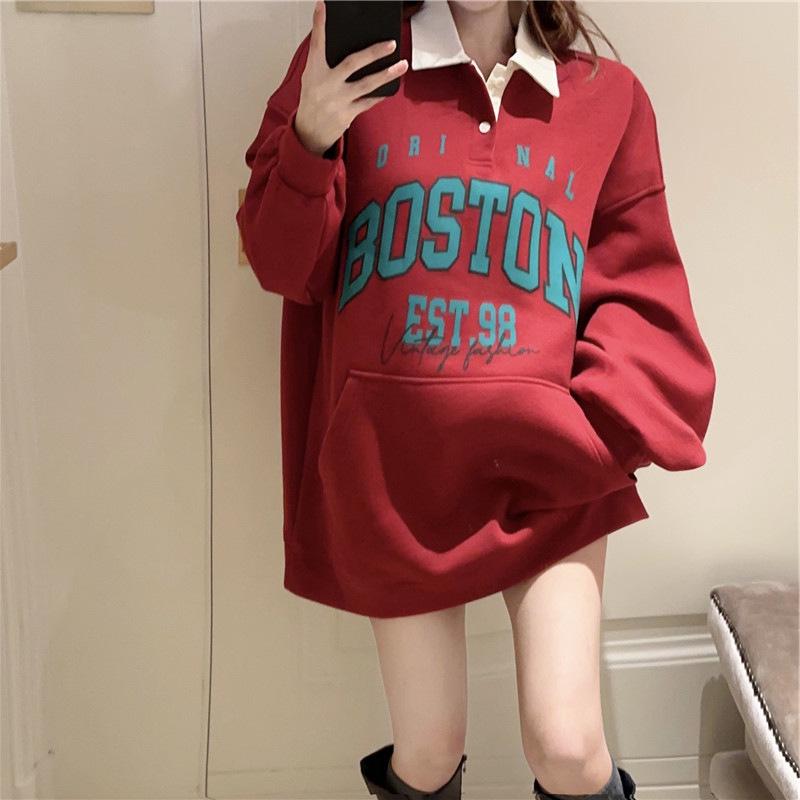 Korean Preppy Polo Collar Sweatshirt - Super Cute, Casual, Mid-Length Women s Top for Spring 2025 2XL (140-160 lbs)
Korean Preppy Polo Collar Sweatshirt - Super Cute, Casual, Mid-Length Women s Top for Spring 2025 2XL (140-160 lbs)