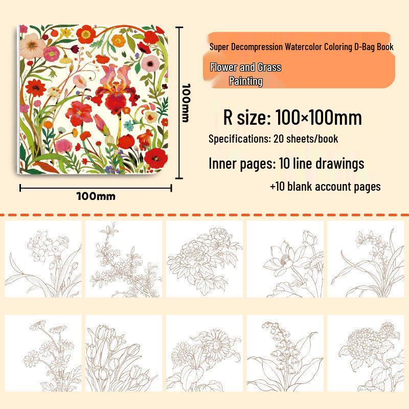 Feile Bird Stress Relief Watercolor Pocket Coloring Book with Colored Pencils & Markers for DIY Mini Portable Drawing
Feile Bird Stress Relief Watercolor Pocket Coloring Book with Colored Pencils & Markers for DIY Mini Portable Drawing