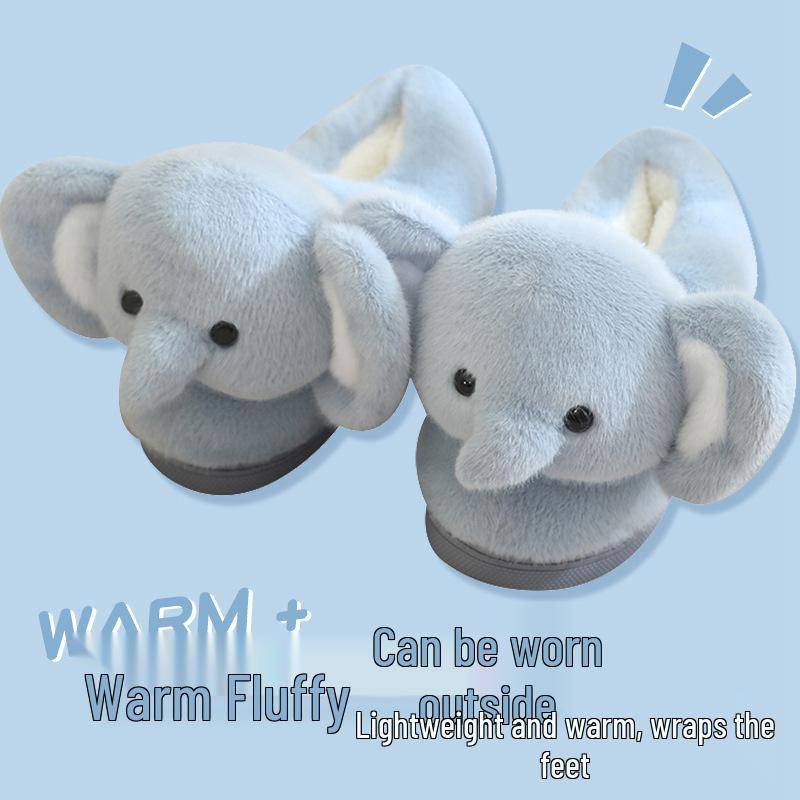 Big-Eared Elephant Plush Slippers - Cozy Gift for Girlfriend, Furry Home Shoes for Autumn & Winter Size 40-41
Big-Eared Elephant Plush Slippers - Cozy Gift for Girlfriend, Furry Home Shoes for Autumn & Winter Size 40-41