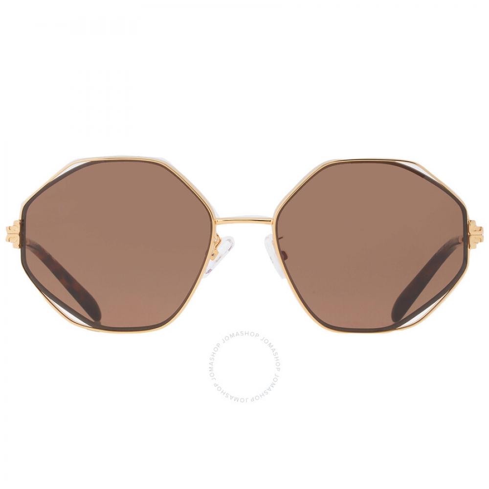 Коричневые женские солнцезащитные очки Tory Burch с геометрическим рисунком TY6095 335973 56
Коричневые женские солнцезащитные очки Tory Burch с геометрическим рисунком TY6095 335973 56