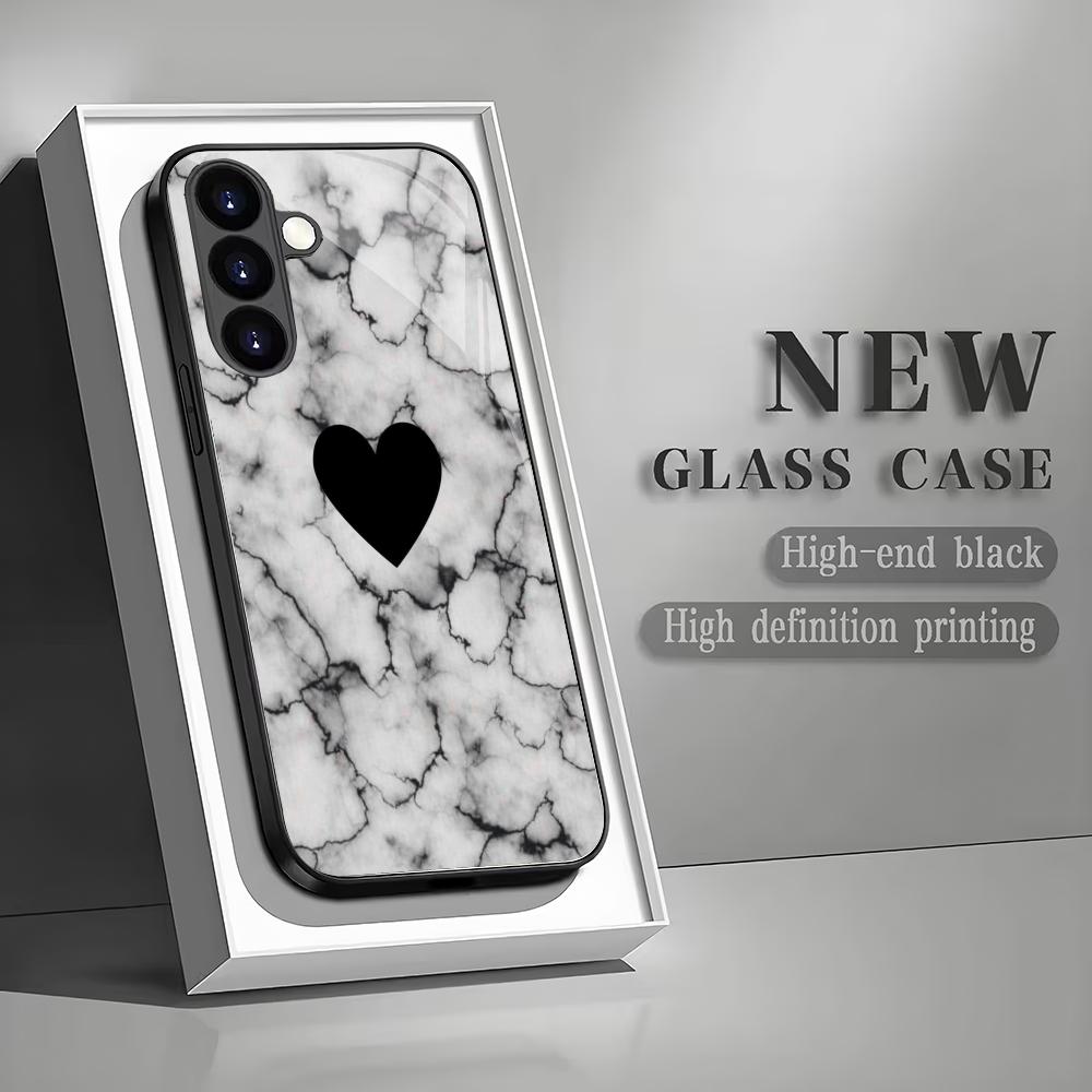 Black heart-shaped tempered glass phone case suitable for Samsung Galaxy S26 S25 S24 S23 S22 S20 FE/Ultra/Plus5G anti drop GalaxyS26Ultra
Black heart-shaped tempered glass phone case suitable for Samsung Galaxy S26 S25 S24 S23 S22 S20 FE/Ultra/Plus5G anti drop GalaxyS26Ultra