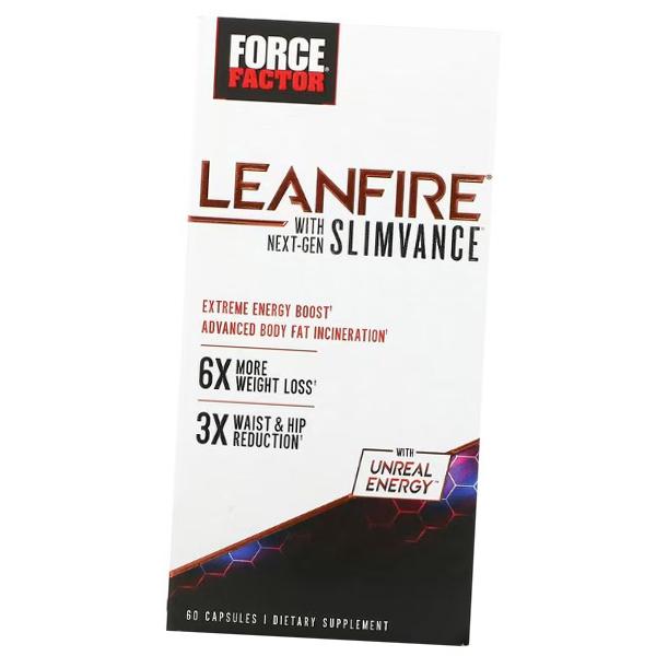 Засіб для зниження ваги, LeanFire з Next-Gen Slimvance, Force Factor 60капс (02641005) 60caps
Засіб для зниження ваги, LeanFire з Next-Gen Slimvance, Force Factor 60капс (02641005) 60caps