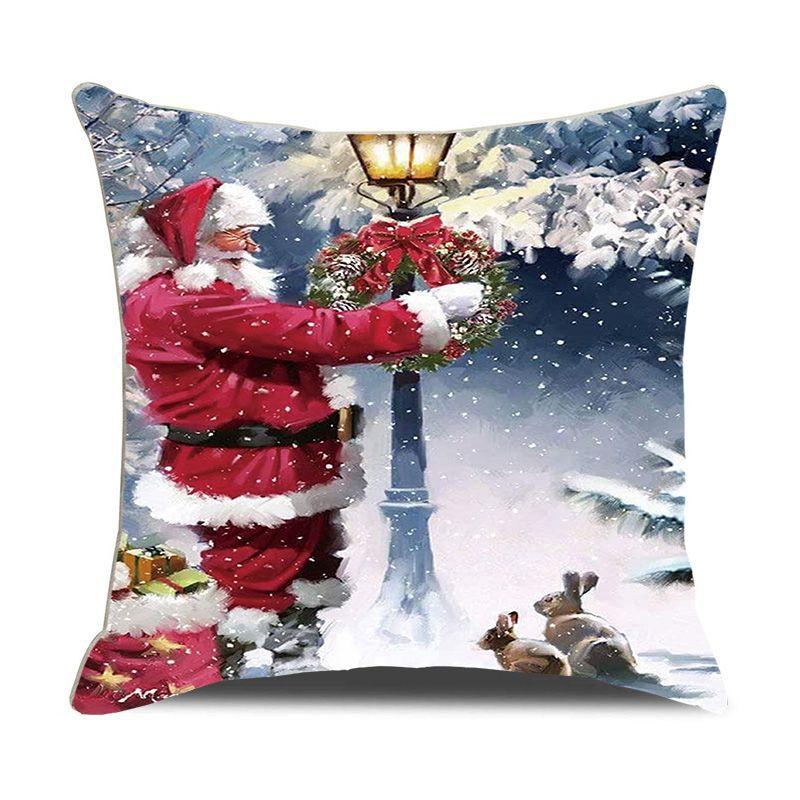 Рождественская наволочка Санта-Клаус Снеговик наволочка диван автомобильная подушка украшение дома Новый год Рождественский подарок 40x40cm
Рождественская наволочка Санта-Клаус Снеговик наволочка диван автомобильная подушка украшение дома Новый год Рождественский подарок 40x40cm