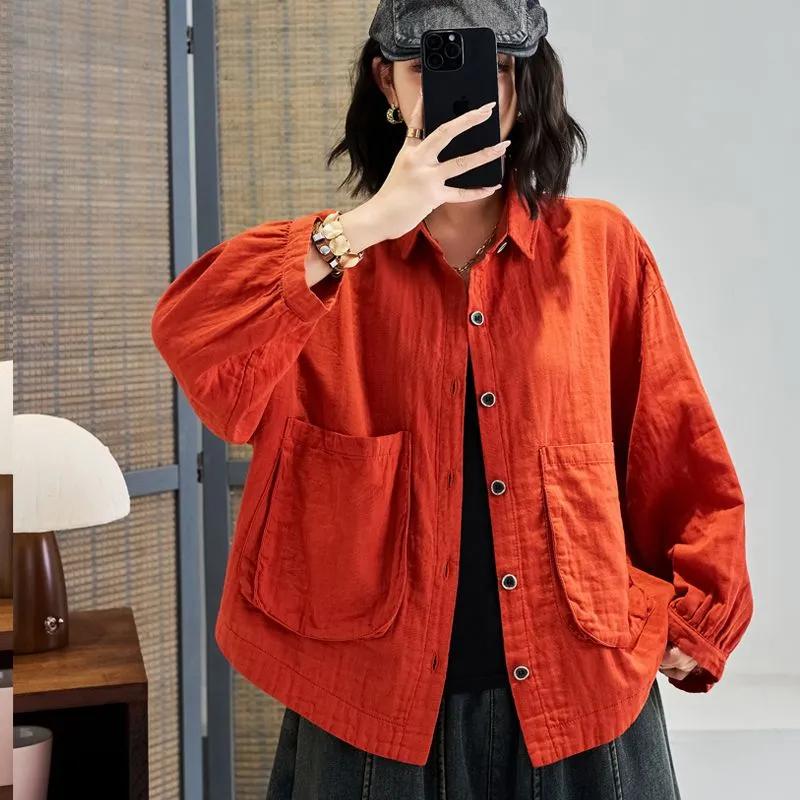 Womens Solid Color Loose Fit Button Down Shirt Jacket XXL
Womens Solid Color Loose Fit Button Down Shirt Jacket XXL
