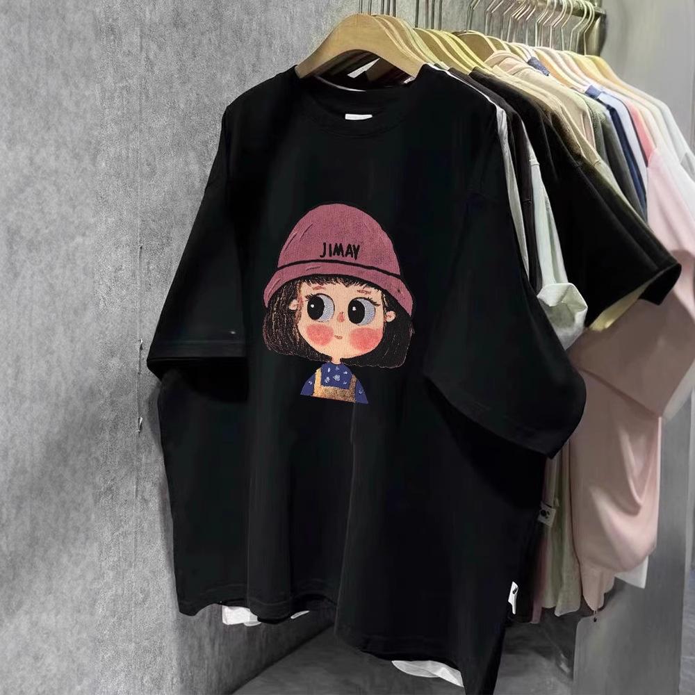 European fat sister large size 100kg pure cotton short-sleeved t-shirt women s summer loose large version thin fashion foreign style top 3xl (recommended 160-180) чорний
European fat sister large size 100kg pure cotton short-sleeved t-shirt women s summer loose large version thin fashion foreign style top 3xl (recommended 160-180) чорний