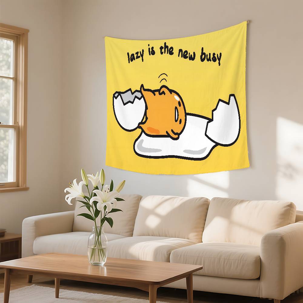 GGudetama LLazy Egg Tapestry Wall Hanging Tapestry Art Deco Blanket Curtain Hanging At Home Bedroom Living Room Decor 74x94cm(29x37in)
GGudetama LLazy Egg Tapestry Wall Hanging Tapestry Art Deco Blanket Curtain Hanging At Home Bedroom Living Room Decor 74x94cm(29x37in)