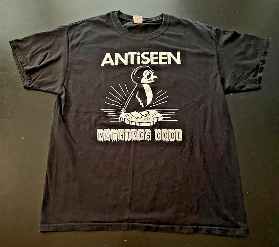 Vintage ANTISEEN Band Nothing s Cool Penguin T-Shirt, Black, Size: Large 4XL
Vintage ANTISEEN Band Nothing s Cool Penguin T-Shirt, Black, Size: Large 4XL