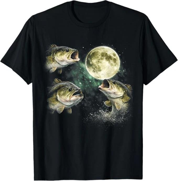 Bass Fish Howling to The Moon Vintage Angler Fisherman T-Shirt 3XL
Bass Fish Howling to The Moon Vintage Angler Fisherman T-Shirt 3XL