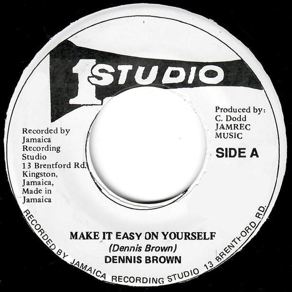 7inch Record DENNIS BROWN - Make It Easy On Yourself NONE Studio One Jamaica Reggae, Ska & Dub Used
7inch Record DENNIS BROWN - Make It Easy On Yourself NONE Studio One Jamaica Reggae, Ska & Dub Used