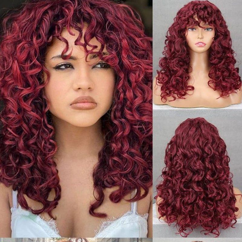 Красный черный коричневый светлый парик для женщин длинные вьющиеся волнистые парики с челкой медный синтетический парик натуральный косплей вечеринка термостойкие волосы красный
Красный черный коричневый светлый парик для женщин длинные вьющиеся волнистые парики с челкой медный синтетический парик натуральный косплей вечеринка термостойкие волосы красный