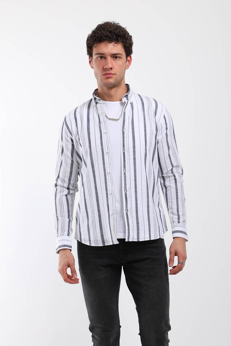 Мужская прямая рубашка с длинным рукавом с рисунком темно-синяя XL темно-синий
Мужская прямая рубашка с длинным рукавом с рисунком темно-синяя XL темно-синий