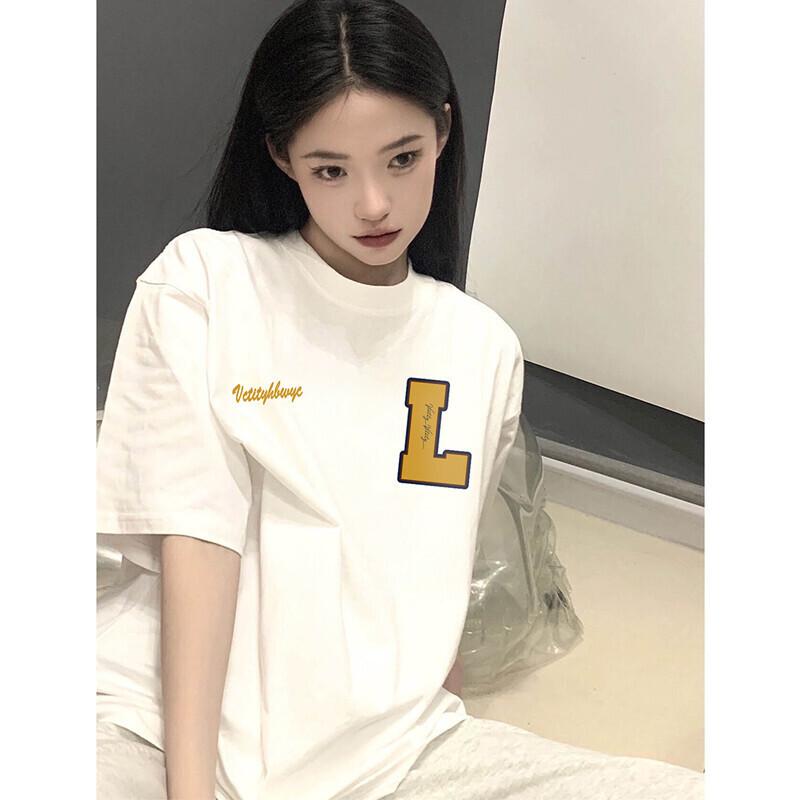 Heavy cotton printed short-sleeved t-shirt female student Korean version design sense niche round neck half-sleeved top and clothing XXXL
Heavy cotton printed short-sleeved t-shirt female student Korean version design sense niche round neck half-sleeved top and clothing XXXL