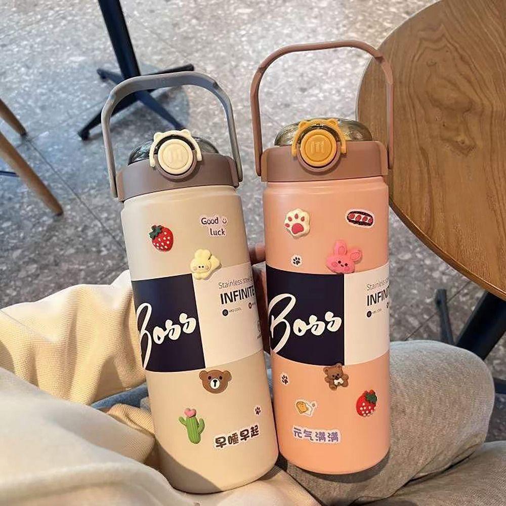 Leak-proof Hot Cold Water Bottle Double Drinking Insulated Cup Vacuum Flask for School Office білий
Leak-proof Hot Cold Water Bottle Double Drinking Insulated Cup Vacuum Flask for School Office білий