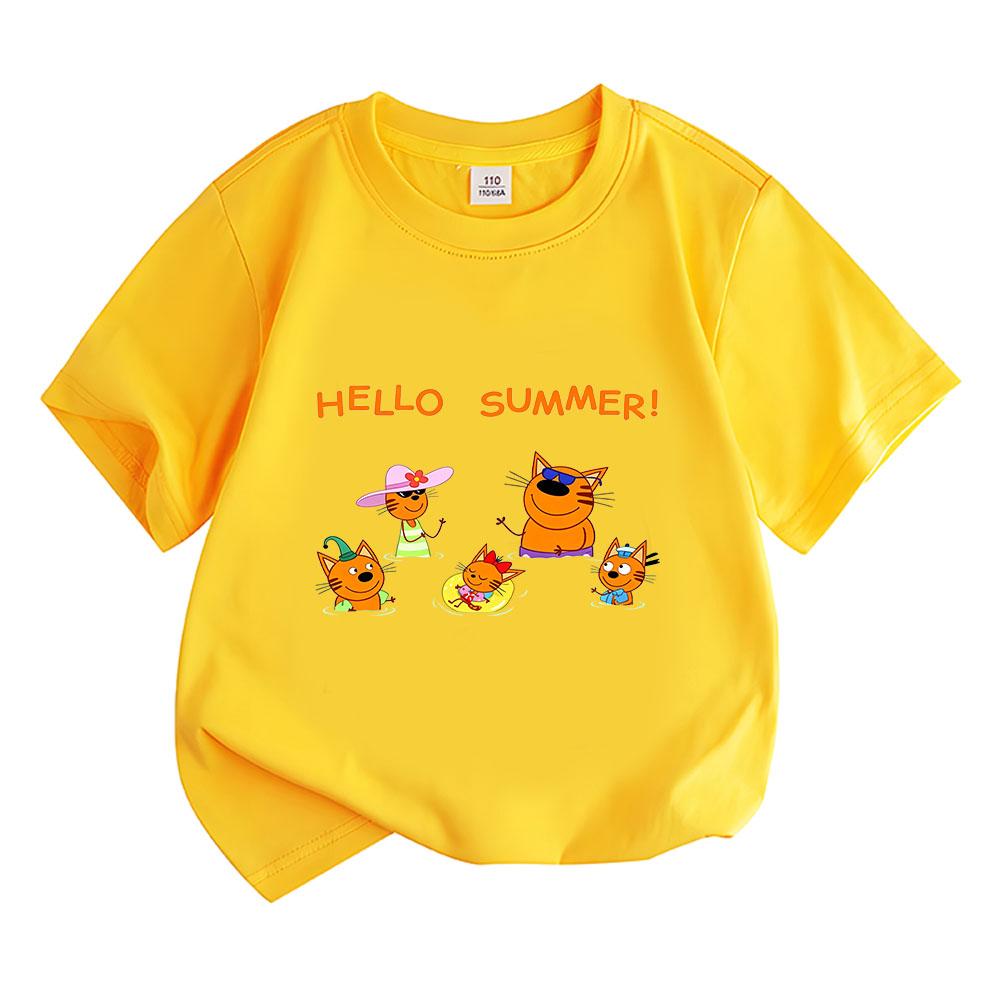 100% Cotton Kid-e-cats Children s T-Shirt Cartoon Print Kids Tees Cute Casual Tops Soft O-Neck Toddler Short Sleeve Summer Wear 160 жовтий
100% Cotton Kid-e-cats Children s T-Shirt Cartoon Print Kids Tees Cute Casual Tops Soft O-Neck Toddler Short Sleeve Summer Wear 160 жовтий