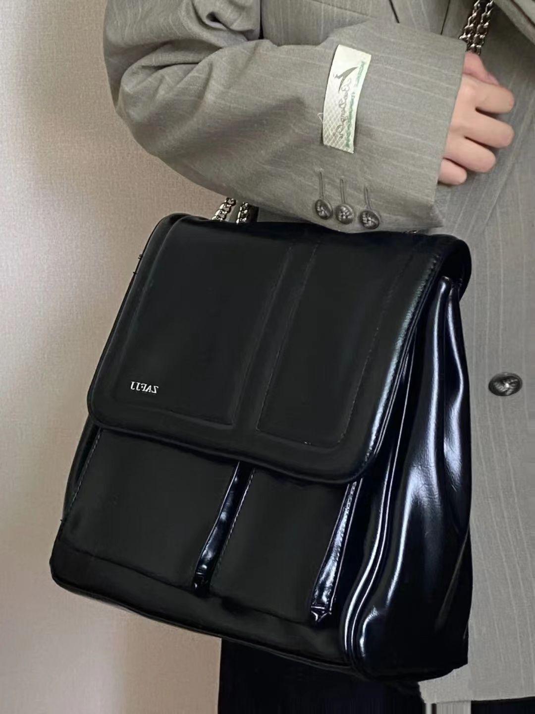 JIAERDI Black Leather Crossbody Bag Women 2023 Large Capacity Y2k Mochila Ladies Vintage Solid Messenger Bag Backpcks Aesthetic чёрный
JIAERDI Black Leather Crossbody Bag Women 2023 Large Capacity Y2k Mochila Ladies Vintage Solid Messenger Bag Backpcks Aesthetic чёрный